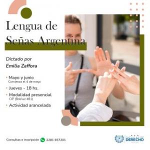 Inscripción al curso de Lengua de Señas Argentina